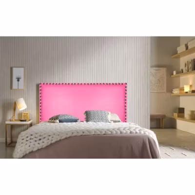 Tête de lit – ECCOX – Lily – Similicuir rose – 160 cm – Design élégant et moderne