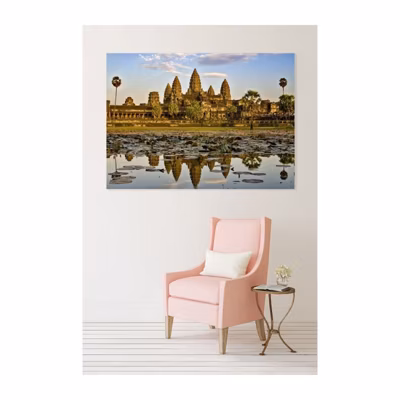 Poster intissé ANGKOR photo paysage 140 x 95 cm – Affiche murale de qualité supérieure