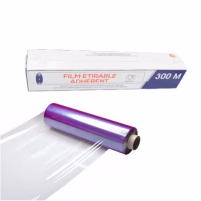 6 Rouleaux de Film Etirable Alimentaire Transparent 30cm x 300M avec Boîte Distributrice – D-Work