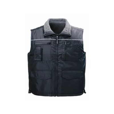 Gilet de travail sans manches réversible Coverguard Cariste Noir XXL