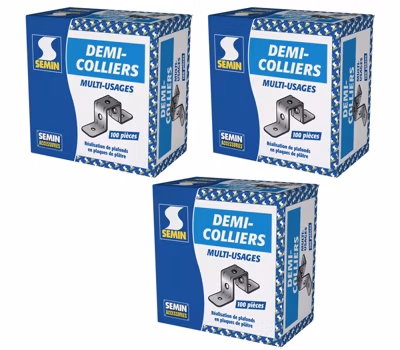 Demi Collier Multi-usages Semin, boite de 100 (Lot de 300)