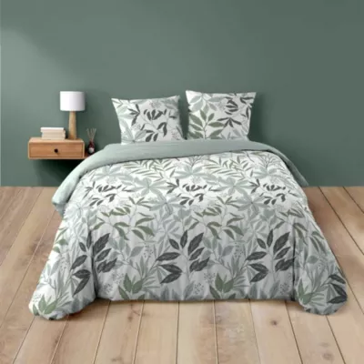 Housse de couette 240×220 + 2 taies VOLTINE 100% coton