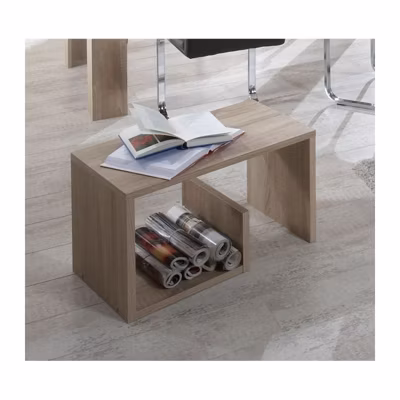 Table basse – Décor chene – L59 x H38 x P36 cm – Fabriqué en Allemagne