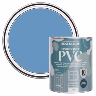 Peinture Bleue pour Portes et Fenêtres en PVC, Finition Mate – RUST-OLEUM – Bleuet 750ml