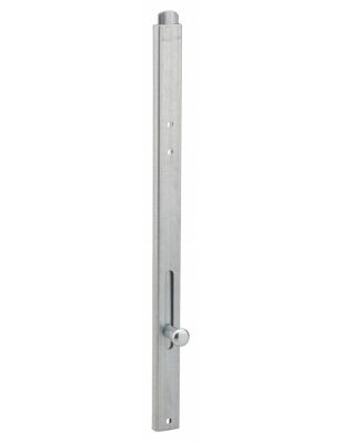 Verrou vertical, à visser, hauteur 300mm, pêne plat coulissant, acier zingué – THIRARD