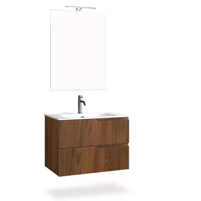 Ensemble salle de bain 4 pièces VENERE Chêne