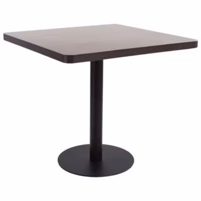 Table de bistro Marron foncé 80×80 cm MDF vidaXL