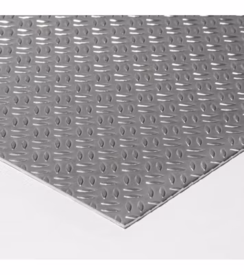 Plaque Aluminium Grain de riz, ép. 1/2mm, Hauteur 60cm x Largeur 120cm