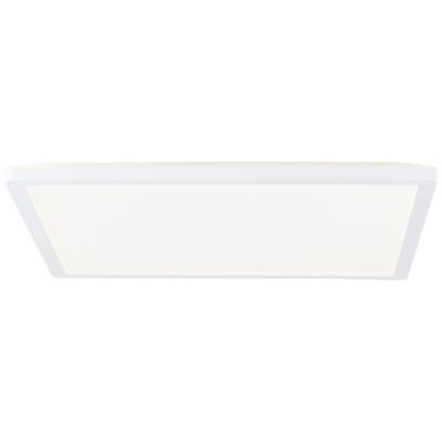 SORELL plafonnier carré blanc LED intégrée 24W plastique – dim.42x42cm – ampoule incluse