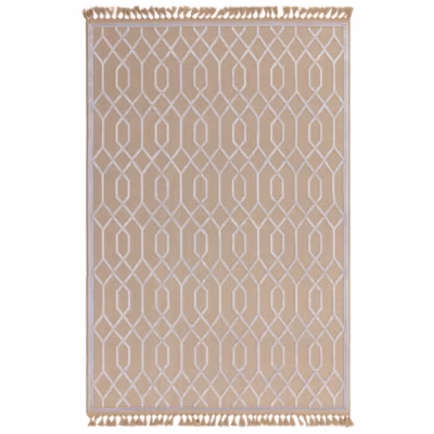 Tapis moderne en jute et coton TORSY 120×170 cm