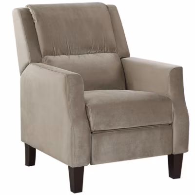 Fauteuil inclinable EGERSUND Velours Taupe
