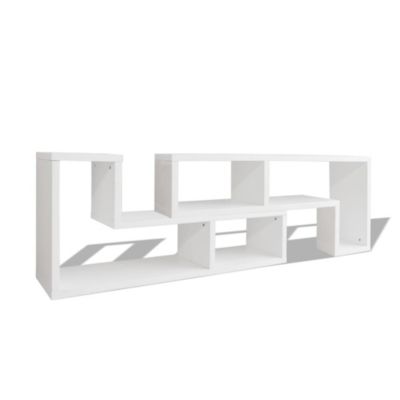 Prolenta Premium –  Meuble TV double en forme de L Blanc