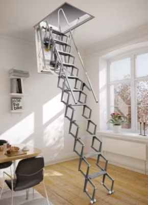 Escalier Grenier Electrique – Trappe 60x100cm – Hauteur 3.06 à 3.25m – ACI-THE325G/100X60