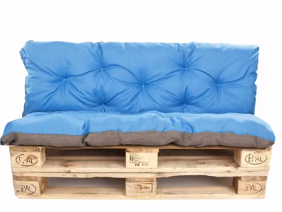Coussins palettes 120×60 / 120x40cm  coussins de palette Bleu, coussins de canapé de jardin, coussin palette exterieur