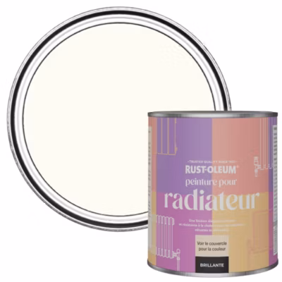 Peinture Blanche pour Radiateur, Finition Brillante – RUST-OLEUM – Porcelaine 750ml