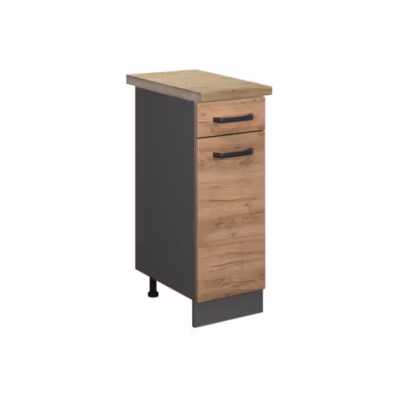 Vicco Meuble cuisine Chêne de force doré 30cm , PT Chêne