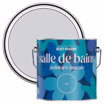 Peinture Violette Résistante à l&rsquo;eau pour Murs de Salle de Bains, Mate – RUST-OLEUM – Ombre Lilas 2,5 L