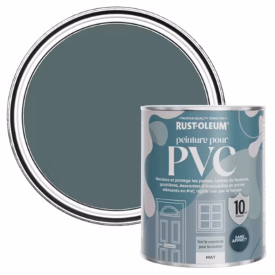Peinture Bleue pour Portes et Fenêtres en PVC, Finition Mate – RUST-OLEUM – Deep Sea 750ml