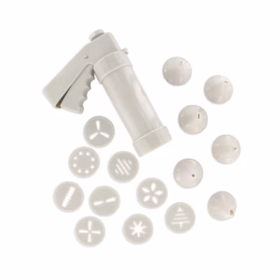 Presse-biscuit et 6 embouts et 10 disques de motifs Zenker Smart Pastry