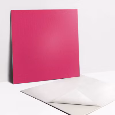 Carreaux vinyle Tulup 30×30 cm Couleur rose 9 pcs