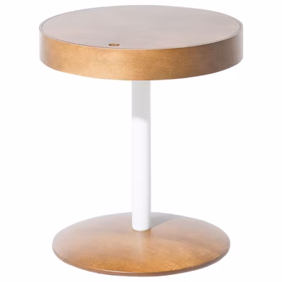 Table d&rsquo;appoint rétro enbois d&rsquo;ingénierie marron OREGON