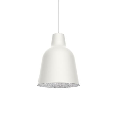 LUMICOM – DONG Suspension, 1X E27, max 42W, métal, blanc/feuille argent, D.16cm