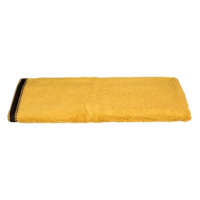 Serviette de toilette Joia – coton 550 gr/m² – jaune moutarde 50×90 cm – Atmosphera