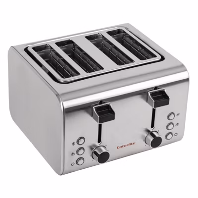 Grille Pain Professionnel Inox – 4 Tranches – Caterlite