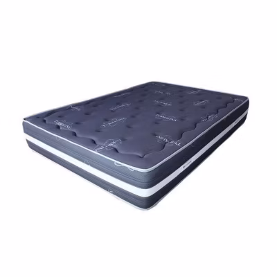 Matelas 120×180 cm Mémoire de forme Tourmaline Gris epaisseur 25 cm +/- 2 Haute Fermeté. ECCOX