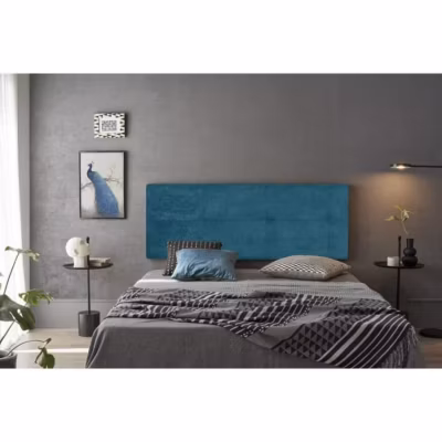 Tête de lit Cala en tissu bleu 210
