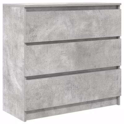 Buffet gris béton 80x35x76 cm bois d&rsquo;ingénierie vidaXL