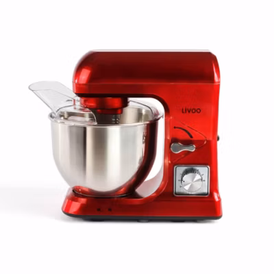 Robot pâtissier multifonction 5l 1000w rouge Livoo DOP190R